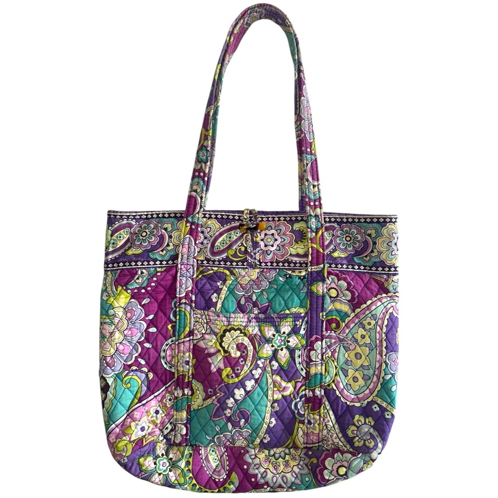 Vera Bradley Heather Paisley Print Tote Bag, Zip ID Case, and Coin Purse - Picture 6 of 16